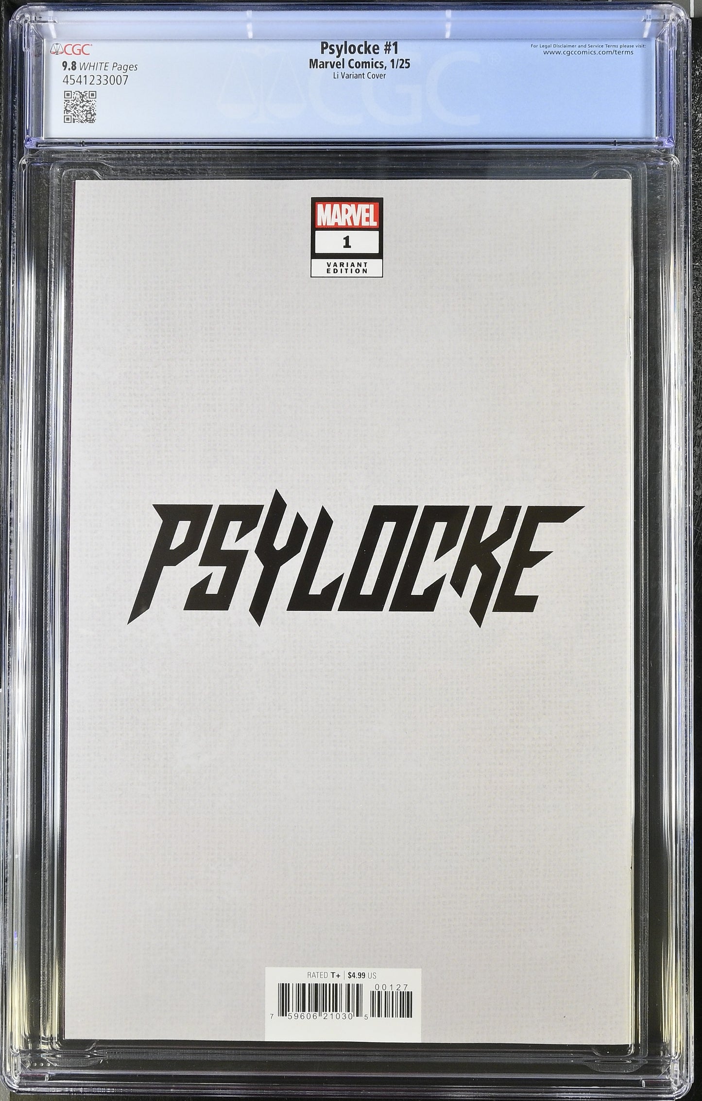 Psylocke #1 Li Variant Cover